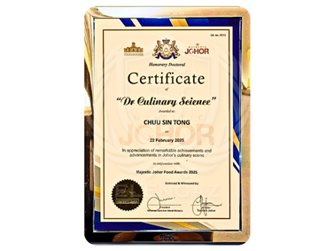 MAJESTIC JOHOR FOOD AWARDS 2025  [ JOHOR DR CULLINARY SCIENCE ] MAJESTIC JOHOR FOOD AWARDS 2025  [ JOHOR TOP CHEF ]